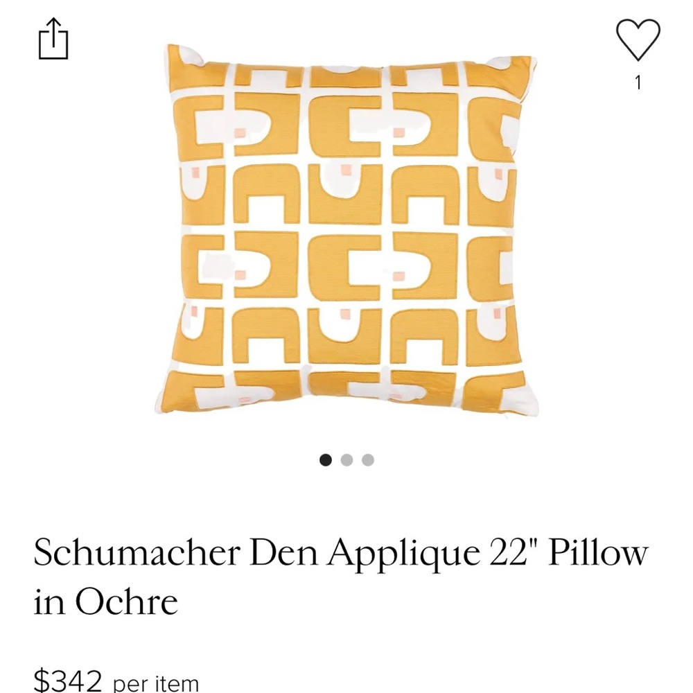 SCHUMACHER DEN APLLIQUE IN OCHRE - Picture 6 of 6